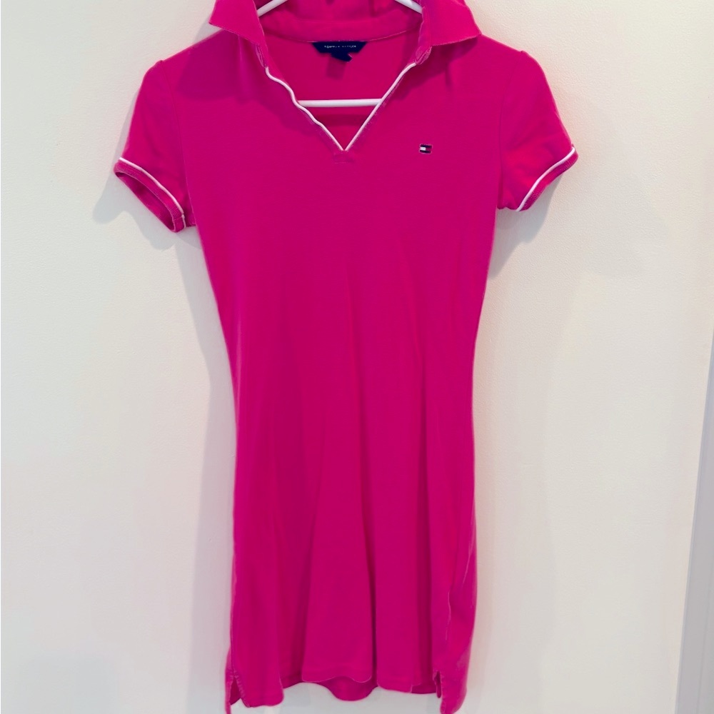 Tommy Hilfiger Fuchsia Polo Dress